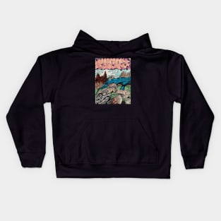 Old School Graffiti Black Book 1986 Kids Hoodie